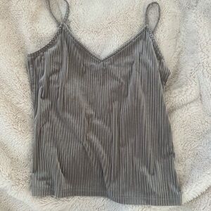 Aeropostale Velvet Ribbed Tank Top